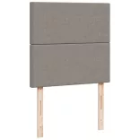 tópszínű szövet rugós ágy matraccal 90 x 200 cm