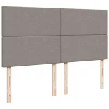 tópszínű szövet rugós ágy matraccal 200 x 200 cm