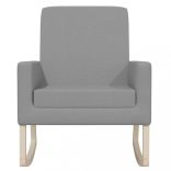 világosszürke szövet hintaszék