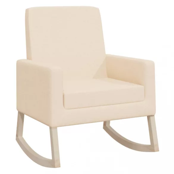 krémszínű szövet hintaszék