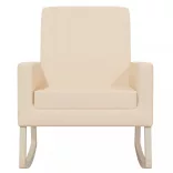 krémszínű szövet hintaszék