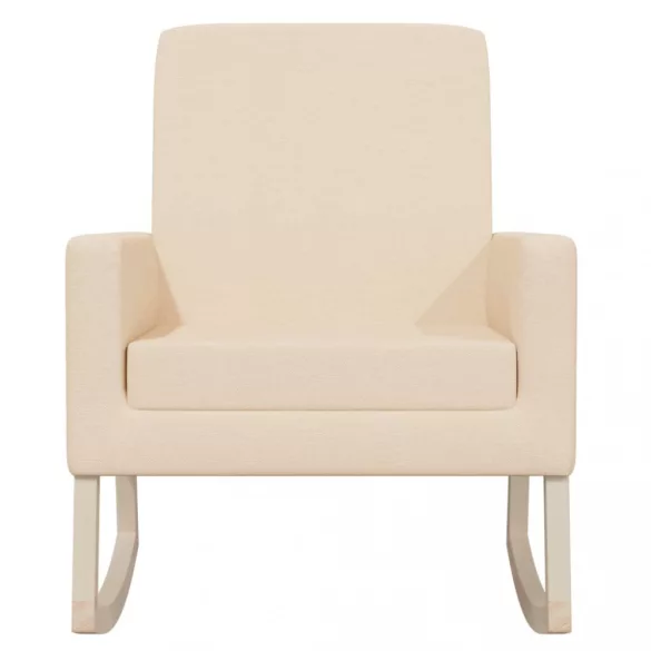 krémszínű szövet hintaszék