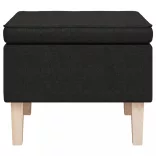 fekete szövet szék falábakkal