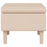 krémszínű szövet szék falábakkal