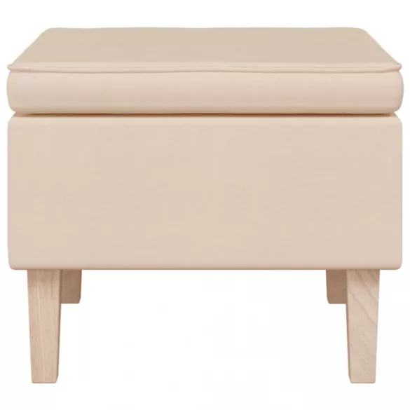 krémszínű szövet szék falábakkal