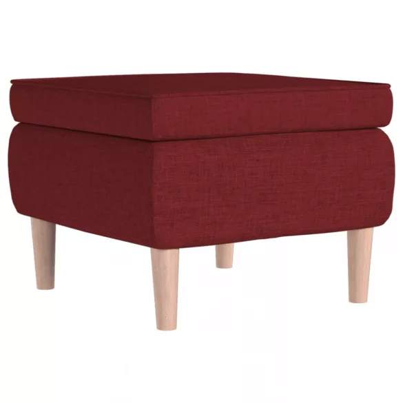 bordó szövetszék falábakkal