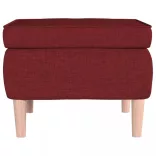 bordó szövetszék falábakkal