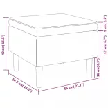 sötétzöld szövetszék falábakkal