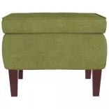 világoszöld bársonyszék falábakkal