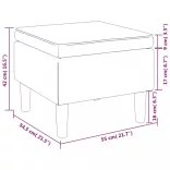 barna bársonyszék falábakkal