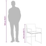 9 részes fekete textilén kerti étkezőgarnitúra párnákkal