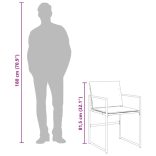 9 részes fekete textilén kerti étkezőgarnitúra párnákkal