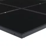 13 részes fekete textilén kerti étkezőgarnitúra párnákkal