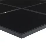 7 részes fekete textilén kerti étkezőgarnitúra