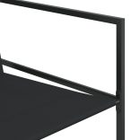 9 részes fekete textilén kerti étkezőgarnitúra