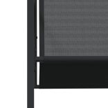 9 részes fekete textilén kerti étkezőgarnitúra