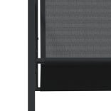 9 részes fekete textilén kerti étkezőgarnitúra