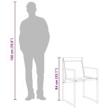 9 részes fekete textilén kerti étkezőgarnitúra