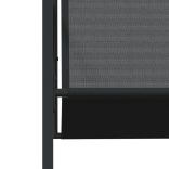 9 részes fekete textilén kerti étkezőgarnitúra