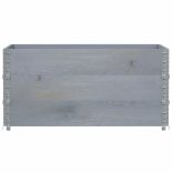 3 db szürke tömör fenyőfa raklapmagasító 120 x 80 cm