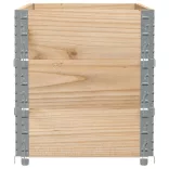 3 db tömör fenyőfa raklapmagasító 100 x 50 cm