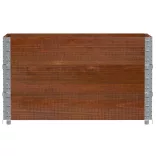 3 db barna tömör fenyőfa raklapmagasító 100 x 50 cm