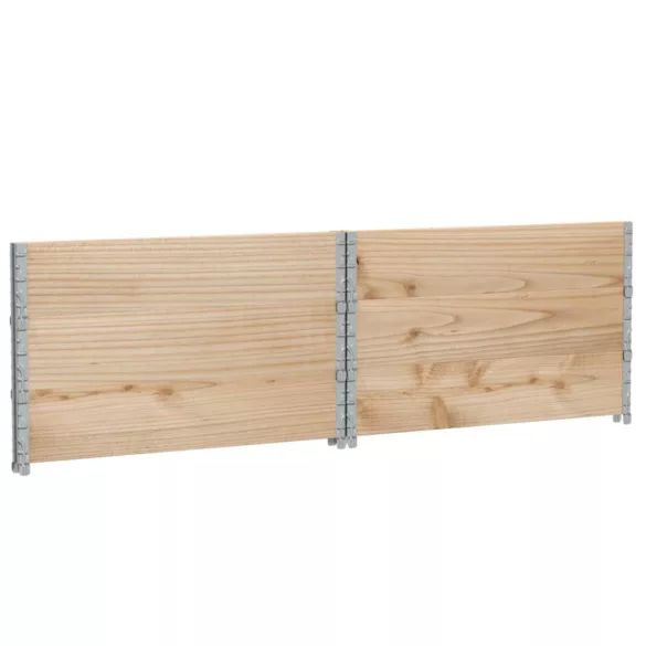 3 db tömör fenyőfa raklapmagasító 100 x 100 cm