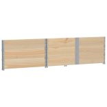 3 db tömör fenyőfa raklapmagasító 150 x 100 cm