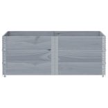 3 db szürke tömör fenyőfa raklapmagasító 150 x 100 cm