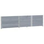 3 db szürke tömör fenyőfa raklapmagasító 150 x 100 cm