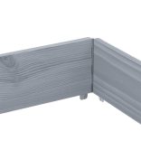 3 db szürke tömör fenyőfa raklapmagasító 150 x 100 cm