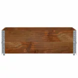 barna tömör fenyőfa kerti növénytartó 120 x 80 cm