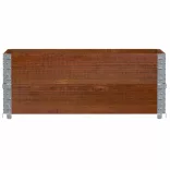 barna tömör fenyőfa kerti növénytartó 100 x 50 cm