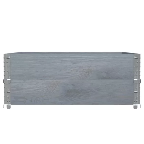 szürke tömör fenyő kerti növénytartó 100 x 100 cm