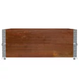barna tömör fenyőfa kerti növénytartó 100 x 100 cm