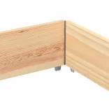 tömör fenyőfa kerti virágláda 150 x 00 cm