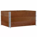 barna tömör fenyőfa kerti növénytartó 120 x 80 cm