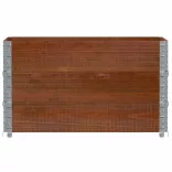 barna tömör fenyőfa kerti növénytartó 100 x 50 cm