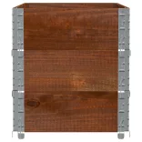 barna tömör fenyőfa kerti növénytartó 100 x 50 cm