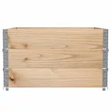 tömör fenyőfa kerti virágláda 100 x 100 cm