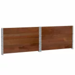 barna tömör fenyőfa kerti növénytartó 100 x 100 cm