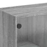 szürke sonoma színű magasszekrény ajtókkal 68 x 37 x 109 cm