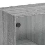 szürke sonoma színű magasszekrény ajtókkal 68x37x142 cm