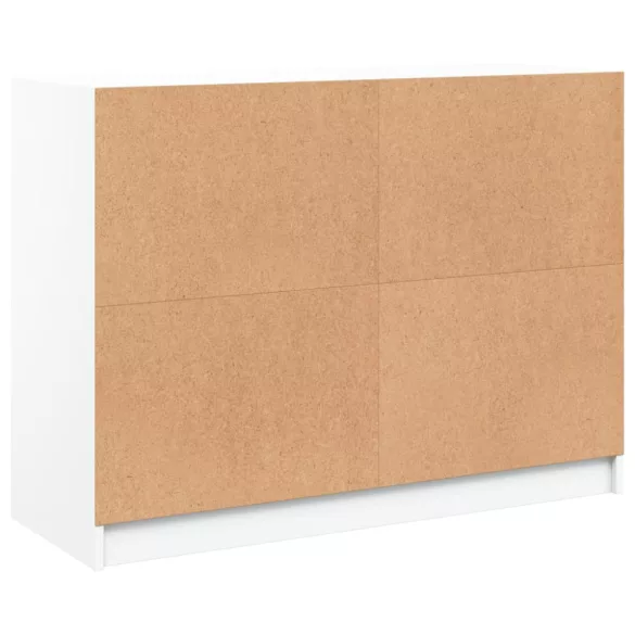 fehér szerelt fa tálalószekrény 102 x 37 x 75,5 cm