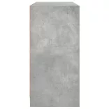 betonszürke szerelt fa tálalószekrény 102x37x75,5 cm