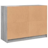 szürke sonoma színű szerelt fa tálalószekrény 102x37x75,5 cm