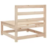 8 részes tömör fenyőfa kerti kanapészett