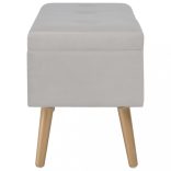 szürke bársonypad tárolórekesszel 80 cm