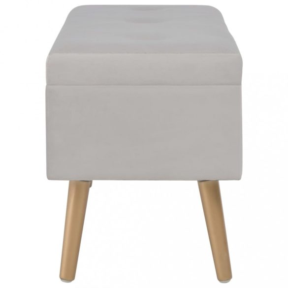 szürke bársonypad tárolórekesszel 80 cm