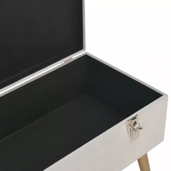 szürke bársonypad tárolórekesszel 80 cm